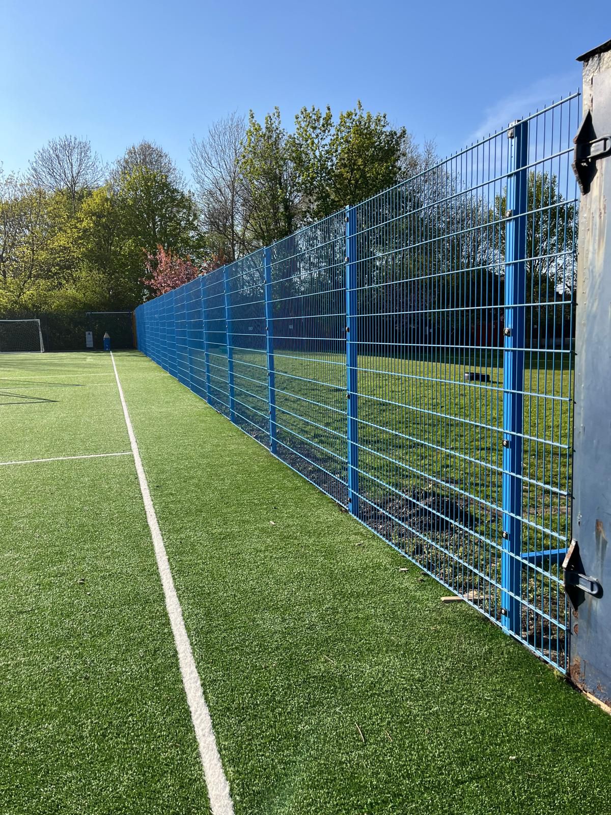 Commercial sports facility fencing