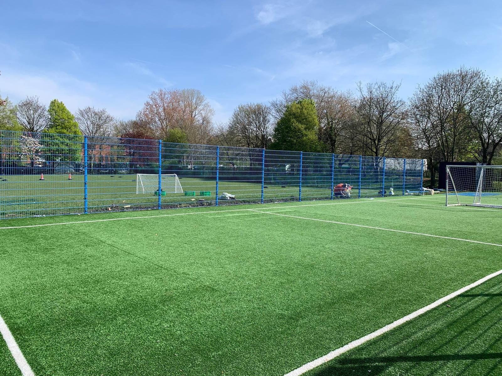 Commercial perimeter fencing installation