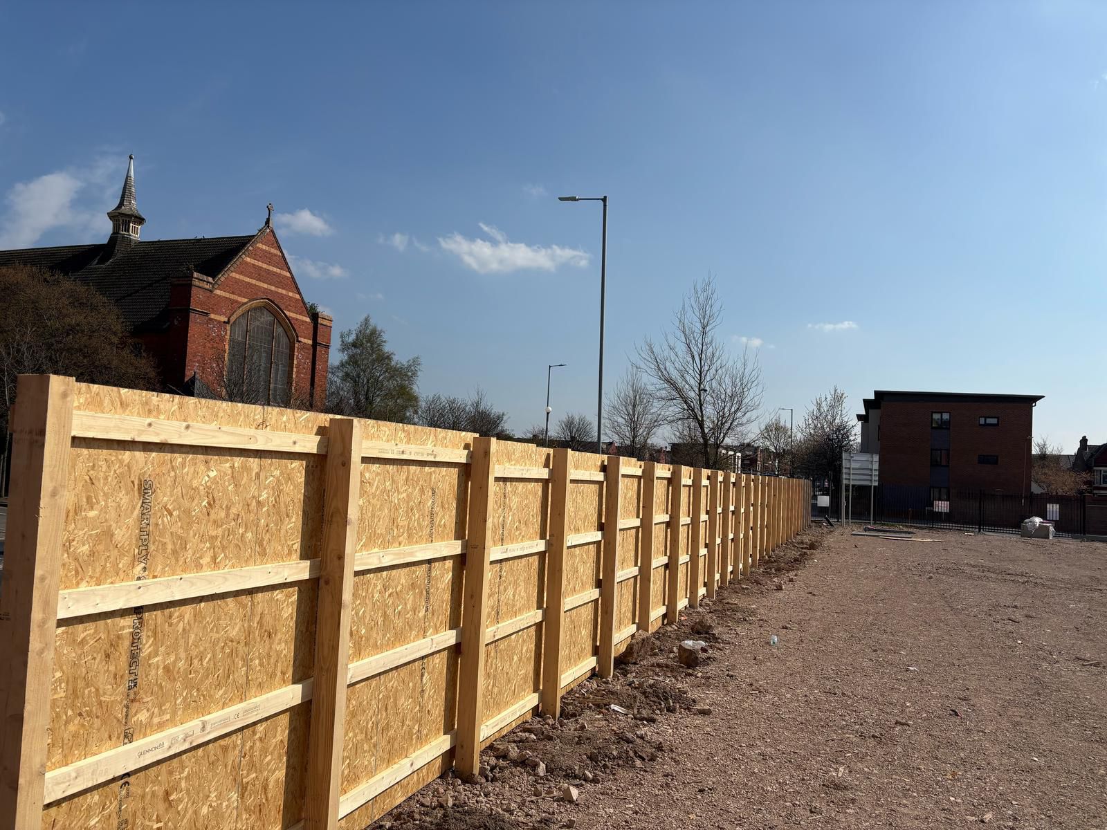 Commercial security fence installation