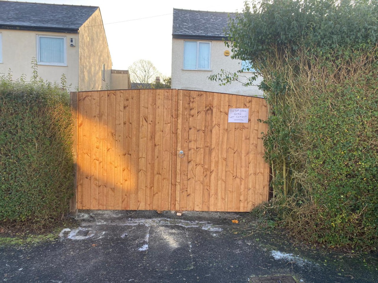 Quality gate installation work